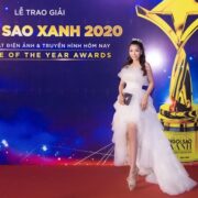 Hoa hậu Linh Huỳnh gây chú ý với nhan sắc ngày càng sắc sảo trên thảm đỏ Ngôi Sao Xanh 2020