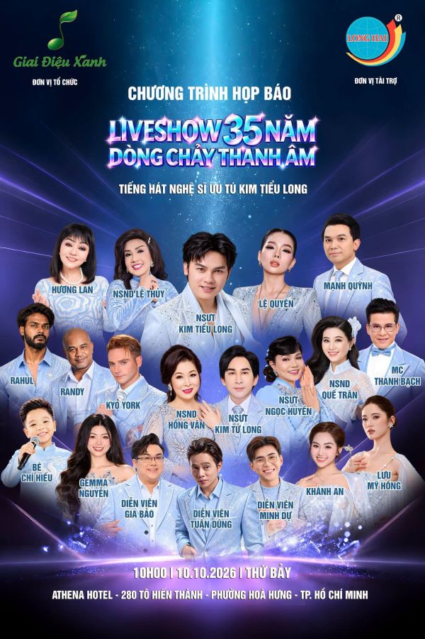 NSƯT Kim Tiểu Long công bố liveshow 35 năm “Dòng chảy thanh âm"